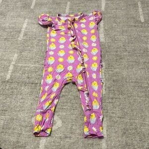 Bums and Roses pajamas/Easter Outfit 3-6m